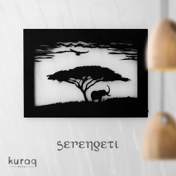 Metal poster LED : Serengeti